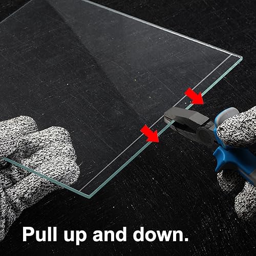 Miniatura 10 de SPEEDWOX Juego de 12 alicates de vidrio para correr con 2 pares de puntas de goma, juego de cortador de vidrio para alimentación de aceite,