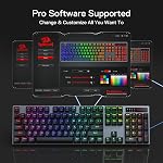 Redragon K556 PRO Upgraded Wireless RGB Gaming Keyboard, BT/2.4Ghz Tri-Mode Aluminum Mechanical Keyboard w/No-Lag Connection, Hot-Swap Linear Quiet Red Switch