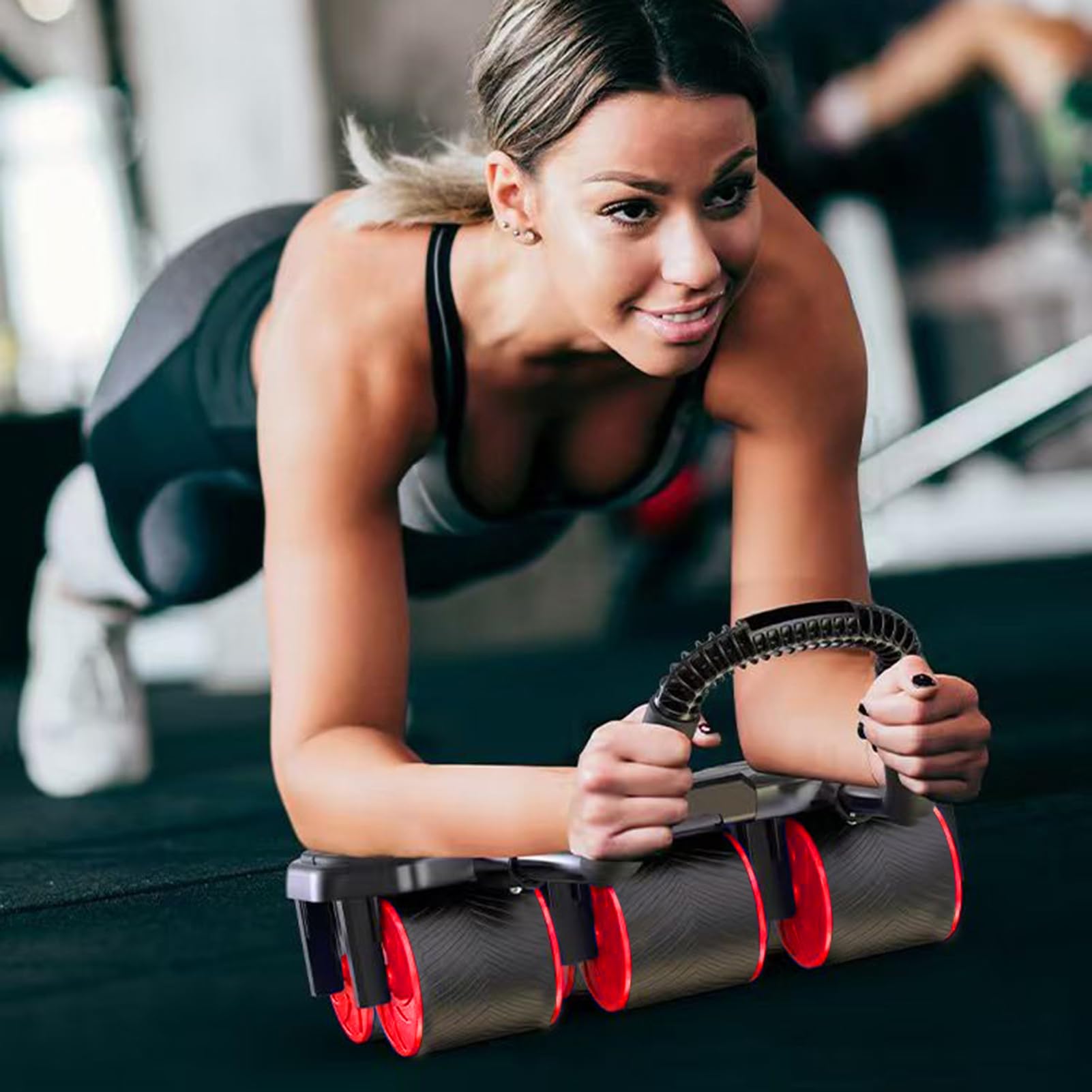 Rolka brzucha, automatyczne zwijanie mięśni brzucha, trening siłowy, ciche urządzenie sportowe, dla mężczyzn, dorosłych, młodzieży i sportowców