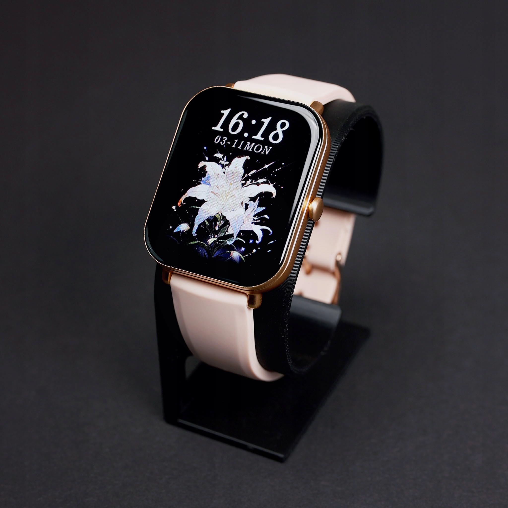 SMARTWATCH ZEGAREK DAMSKI PL MENU ROZMOWY WODOODPORNY POWIADOMIENIA PREMIUM
