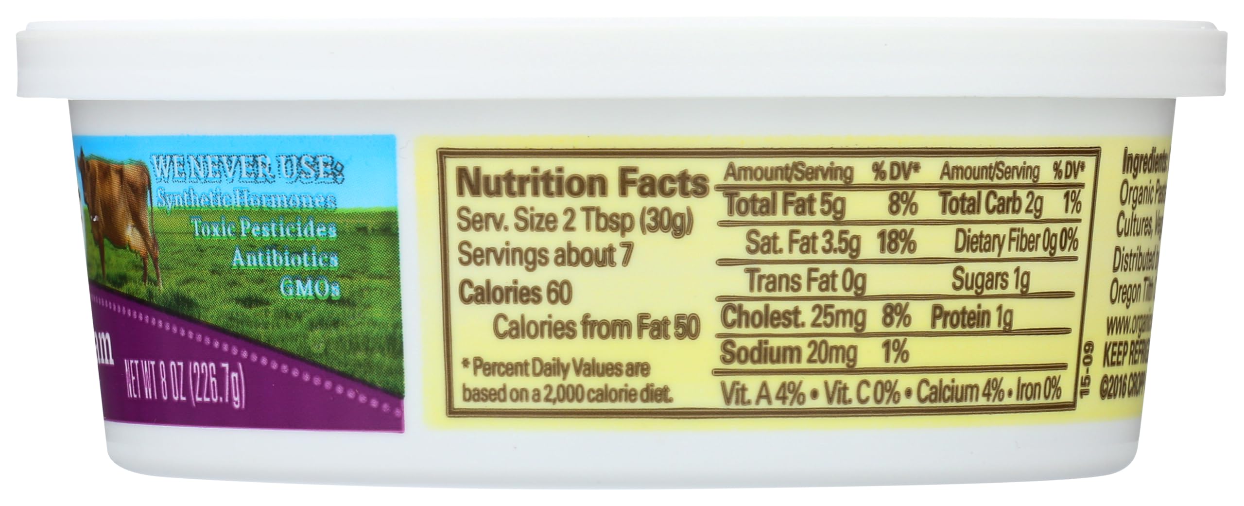 Organic Valley Sour Cream Organic 8 oz — view 2