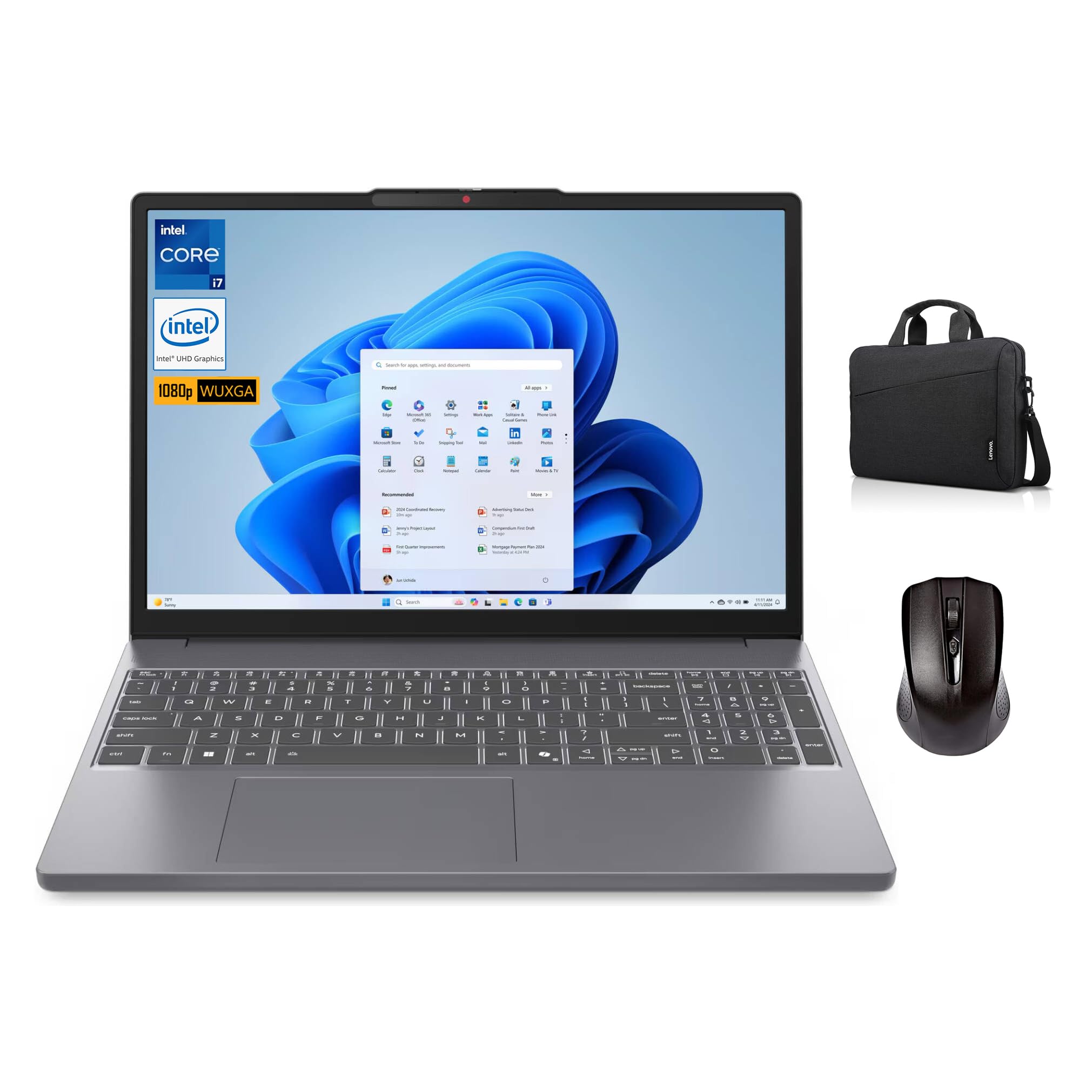 Lenovo IdeaPad Slim 3 15IRH10 Laptop, Intel Core i7-13620H, 15.3