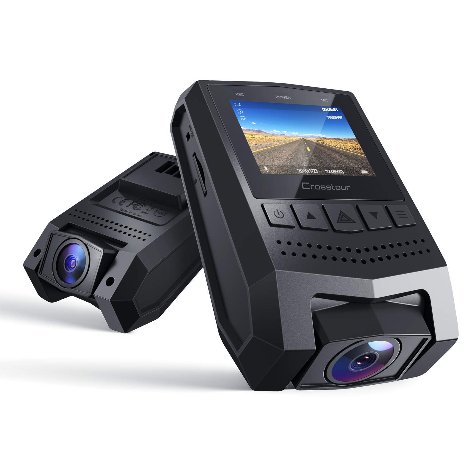 Mini Dash Cam Crosstour 1080p Fhd Car Camera Recorder