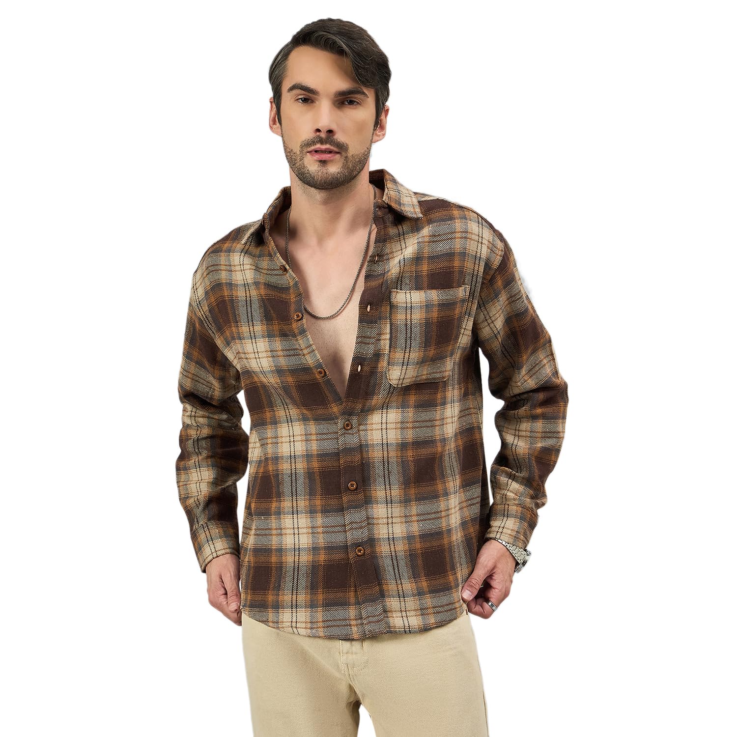 chimpaaanzee Men Oversized Fit Shirt-picture-47