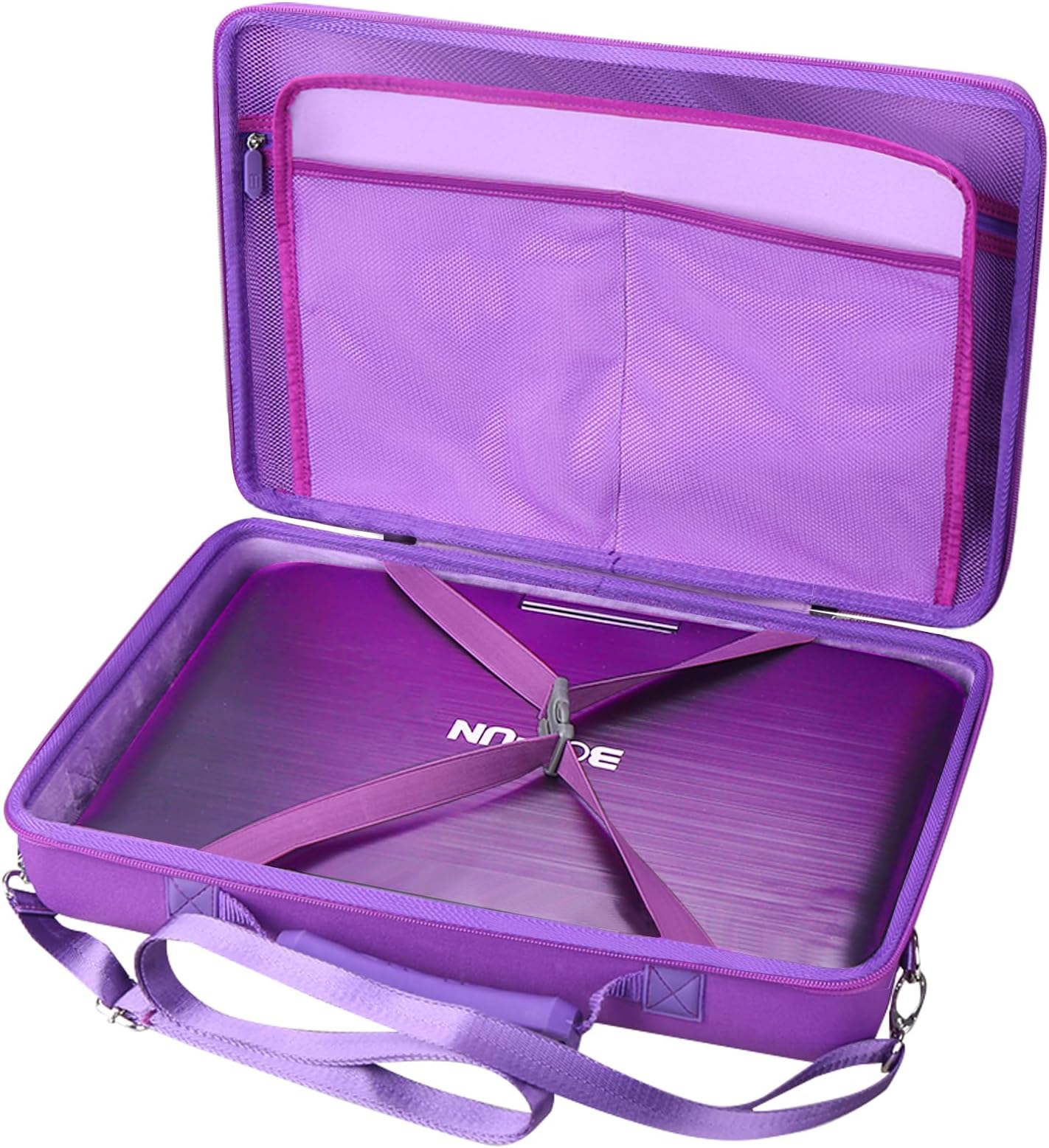 TourmateHard Storage Case for BOIFUN 17.5" Portable DVD Player,Portable EVA Case (Only Case) (Purple)