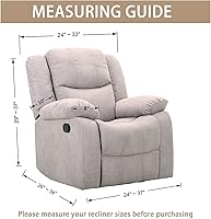 Vista 6 de JIVINER Fundas súper elásticas para sillas reclinables, de elastano, suave, con bolsillos, protector de muebles reclinables (reclinable, negro)