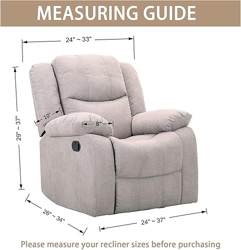 Miniatura 6 de JIVINER Fundas súper elásticas para sillas reclinables, de elastano, suave, con bolsillos, protector de muebles reclinables (reclinable, negro)