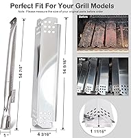 Vista 27 de Criditpid Grill Replacement Parts for Nexgrill 720-0925S, 720-0864, 720-0864M Models. Grill Heat Plates, Burner Tubes and Grill Ignitors for BBQ PRO