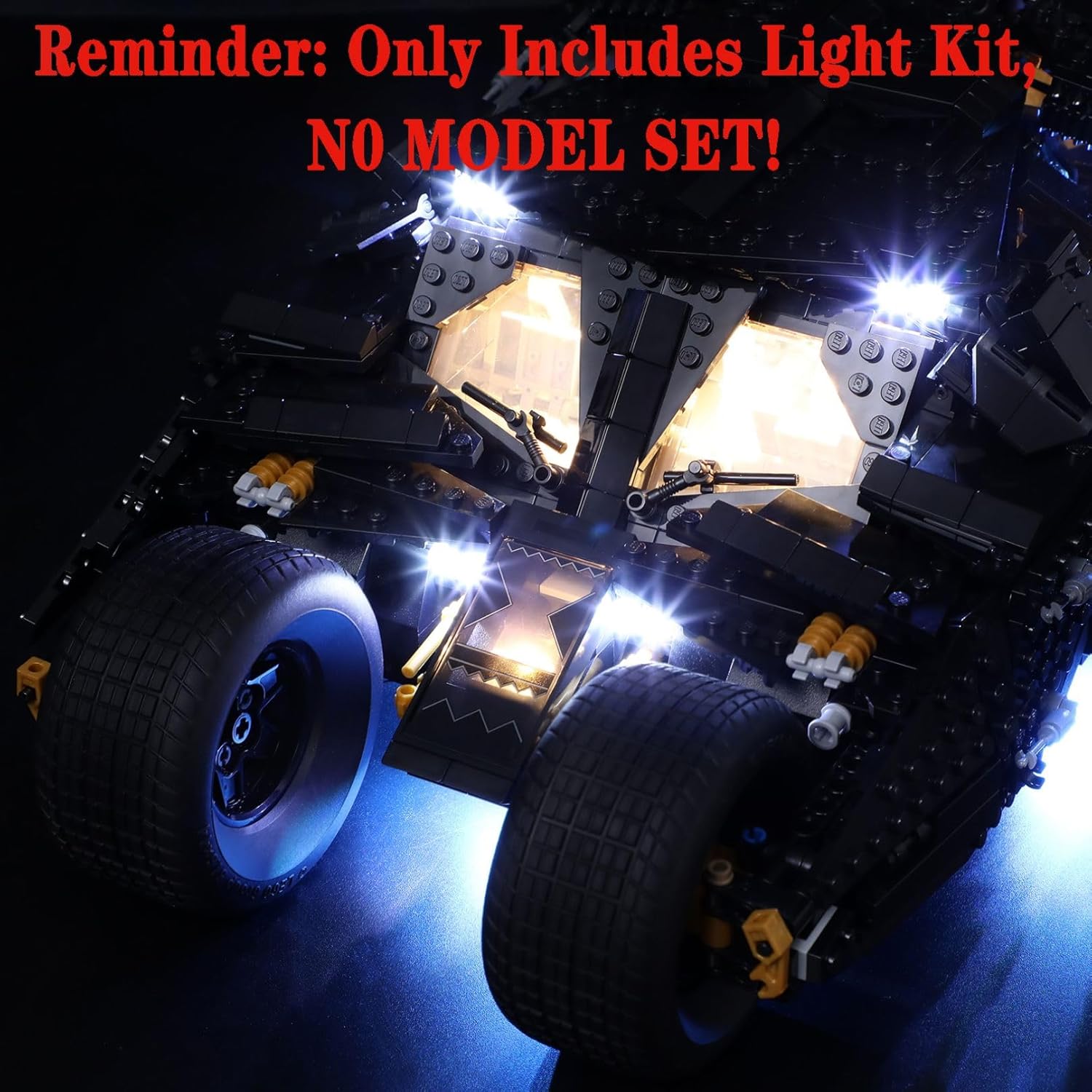 LED Light Kit Compatible with Lego 76240 Batmobile Tumbler Batman Building Blocks Model - Model Set NOT Included