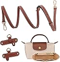 BBKON 2Sets Shoulder Strap for Longchamp Bag Women, Purse Organizer, No-Punch Length Adjustable Leather Replacement Strap