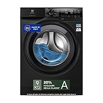 Electrolux Lavatrice Frontale Serie 700 SteamCare EW7F49DG, 9 kg, Classe A, Programma Vapore Refresh, Tecnologia SensiCare+ – Lavaggio preciso e rapido, QuickCare 69 min, CareDrum, 72 dB, Nero