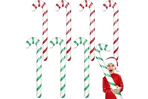 ASTARON 8 Pack 35" Inflatable Christmas Candy Canes Decorations