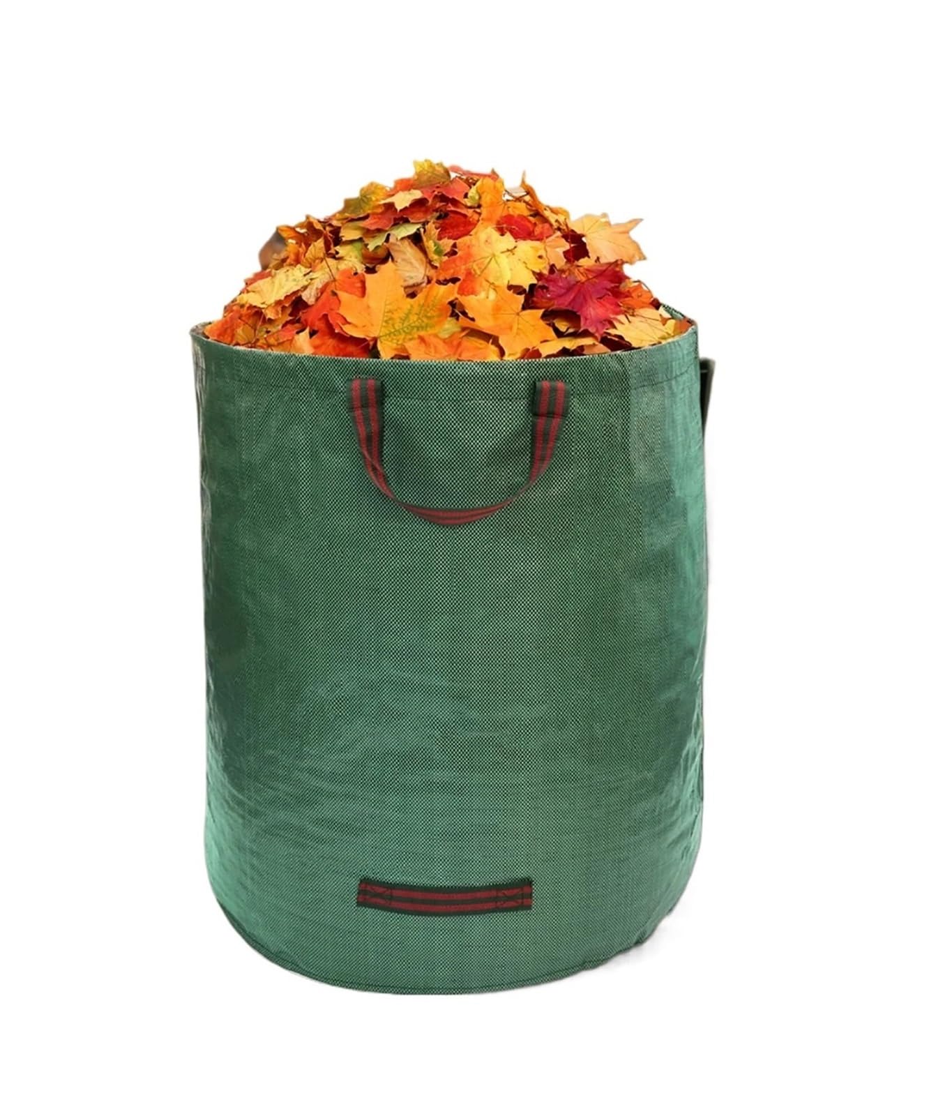 2 Stück 32/72 Gallonen Gartenabfallsack, große Kapazität, Laubkorbsack mit Griff, wiederverwendbar/zusammenklappbar, Rasenmüllsack Für Grünschnitt Laub(272L)