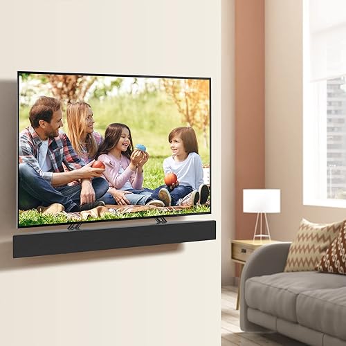Miniatura 2 de Mounting Dream Soporte para barra de sonido, montaje por encima o debajo del televisor, se adapta a la mayoría de las barras de sonido, con placas