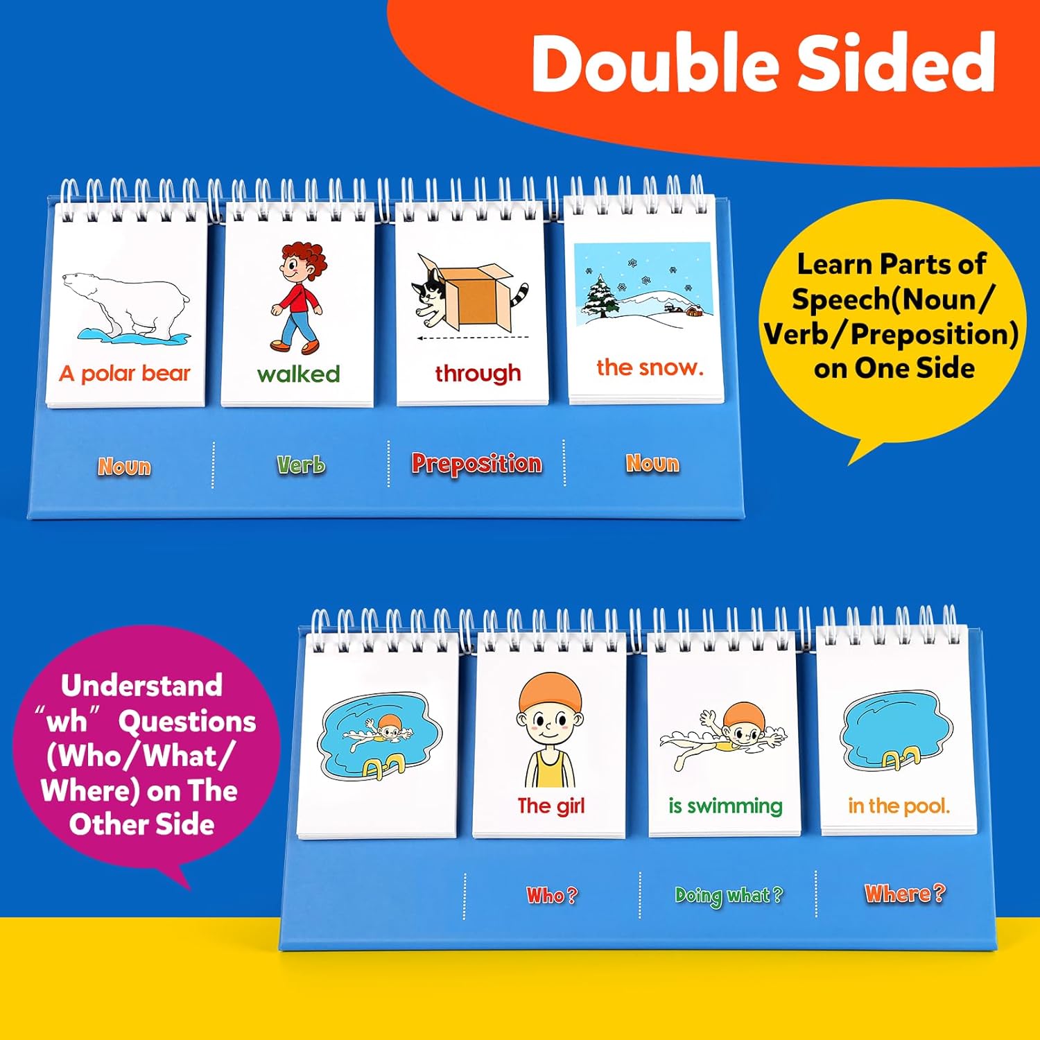 Aizweb Sentence Building for Kids,Speech Therapy Learn to Read for Preschool Kindergarten 1st 2nd Grade Classroom Must Haves,Phonics Reading Learning Games,Special Education for Homeschool Supplies