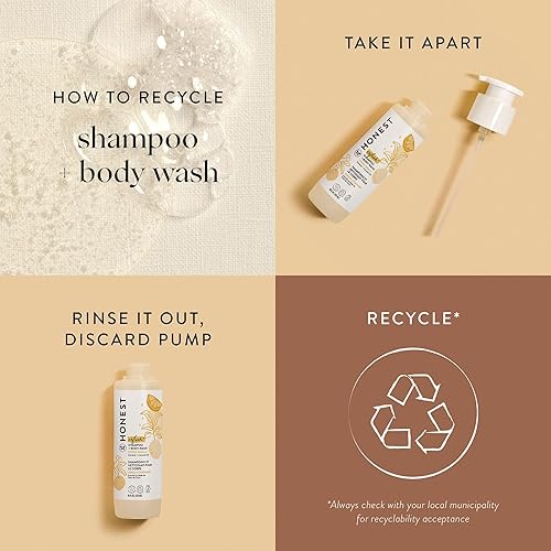 Miniatura 8 de The Honest Company Champú limpiador 2 en 1  gel de gel corporal suave para el bebé derivado natural sin lágrimas hipoalergénico refrescante de
