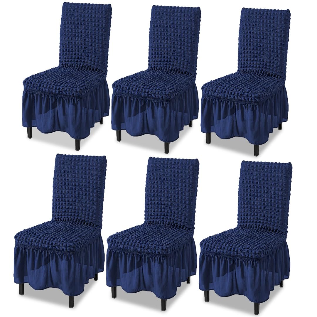 TONY STARK Frill Chair Covers - Elegant Dining Room Style -14 TONY STARK Frill Chair Covers - Elegant Dining Room Style -14