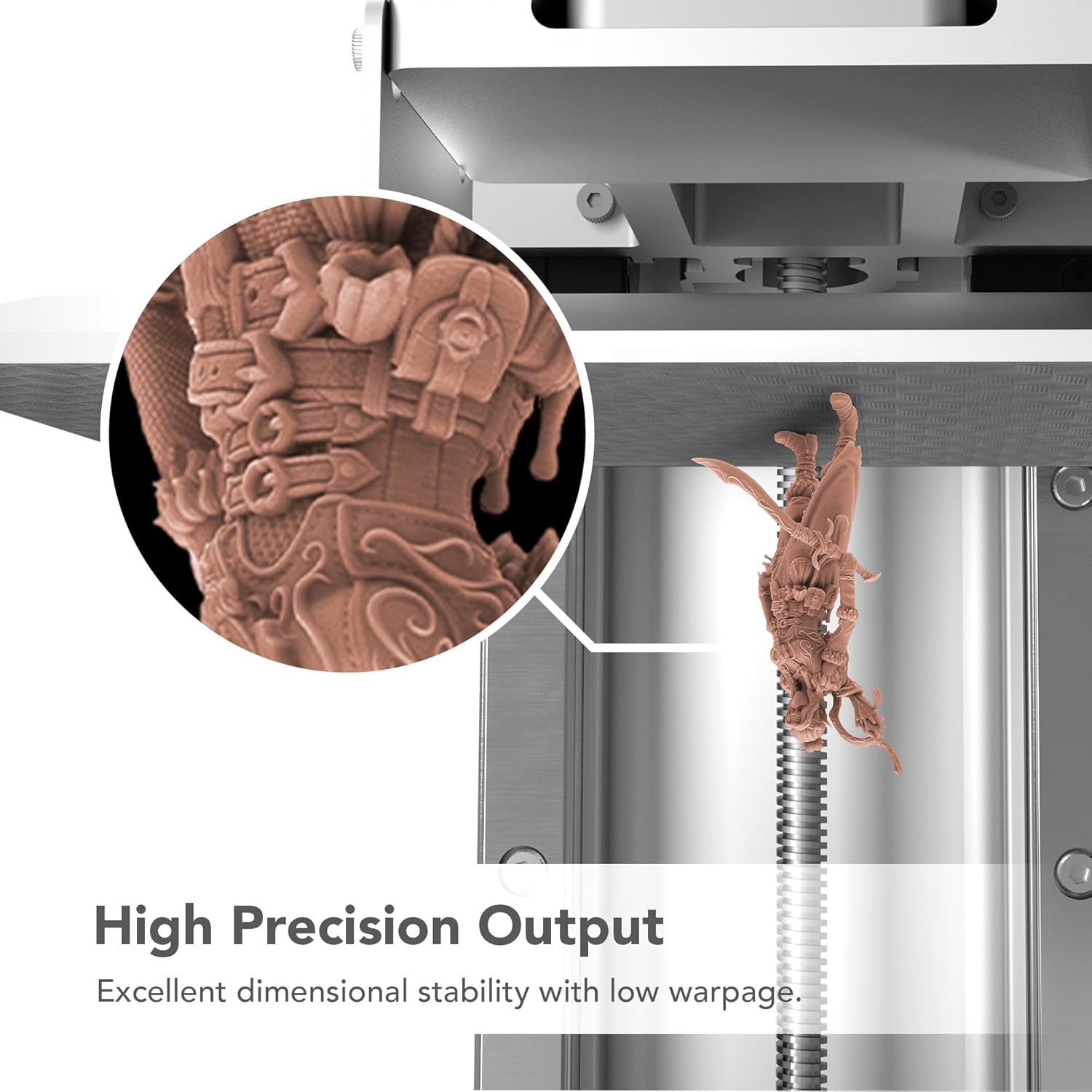 phrozen Aqua Red-Clay 8K 3D Printing Resin, Designed to Showcase Highly Detailed 3D Models & Works Best with 8K 3D LCD Printers (1KG)