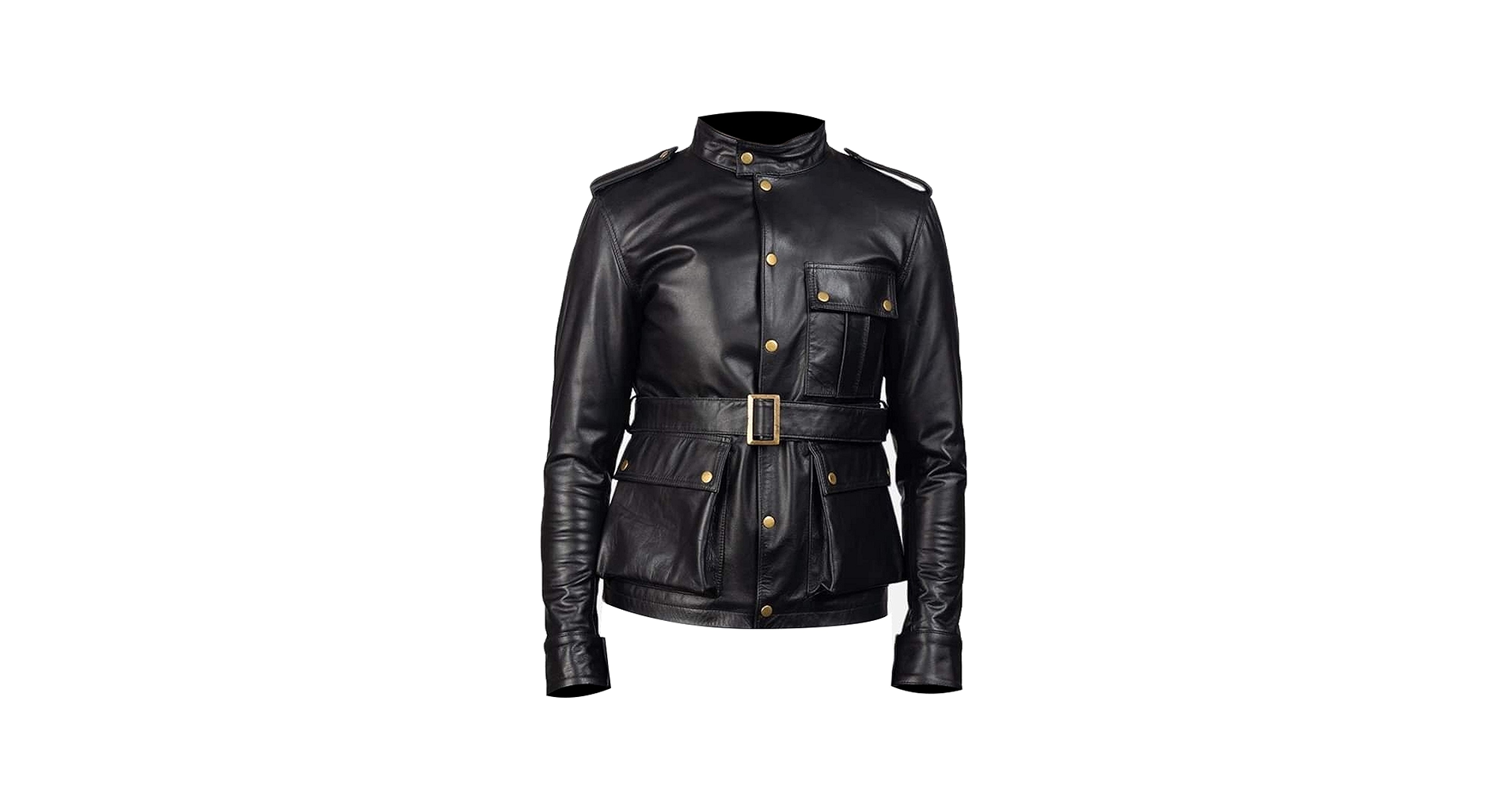 German Military Officer Leather Coat - Mens Classic WW2