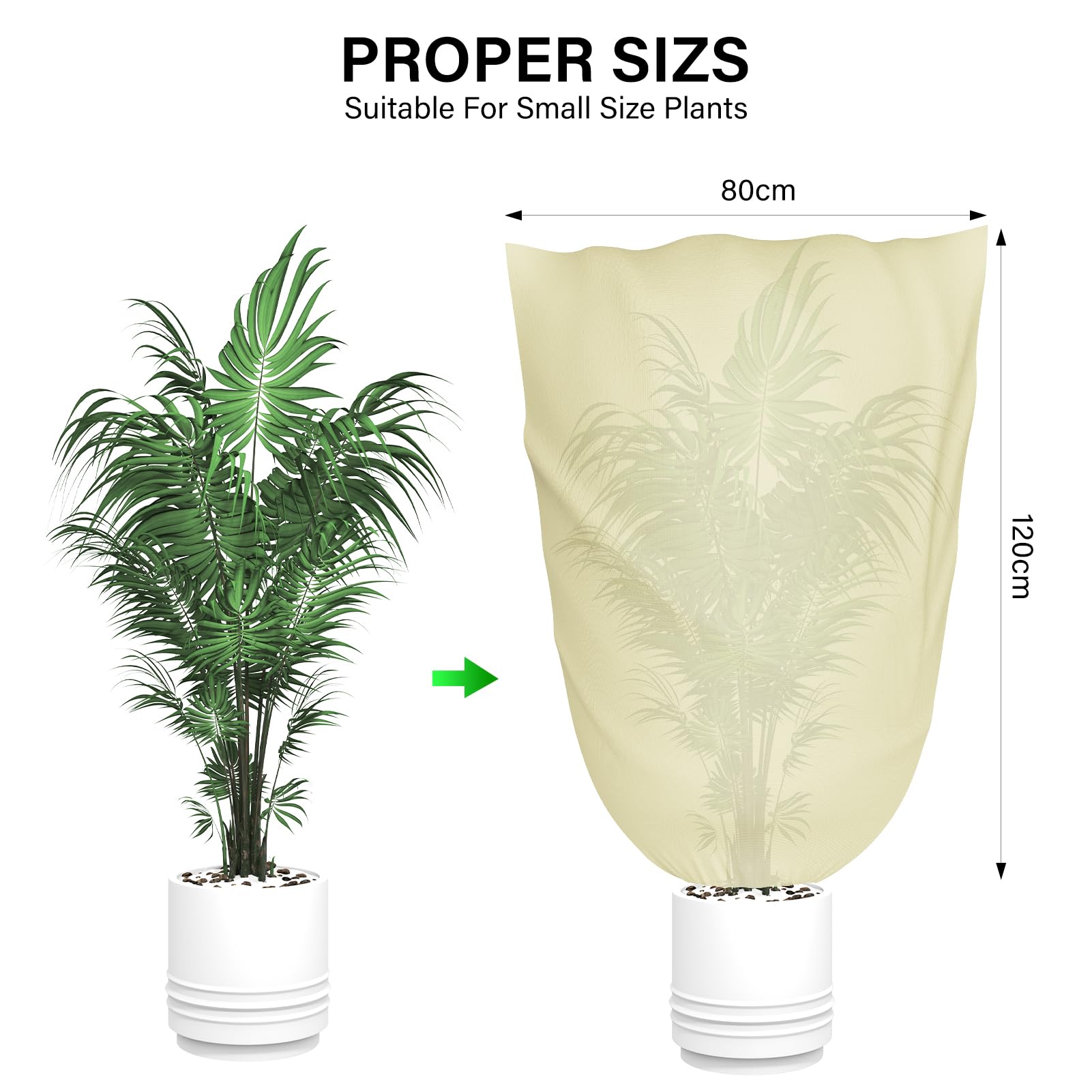 GEEKHOM Protection Hivernale Pour Plantes D'extérieur, Protection