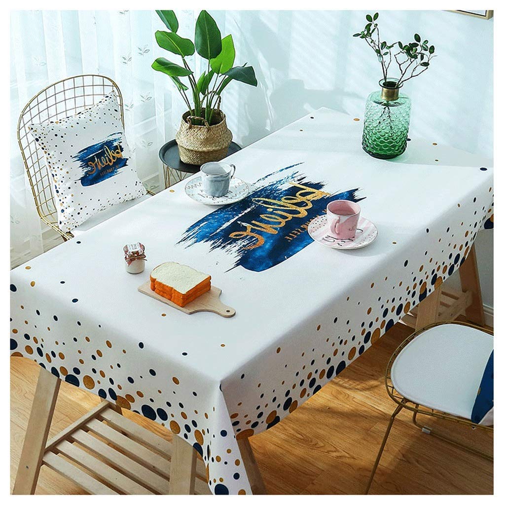 Nappe de table à thé noir wave dot pour repas de famille sereins