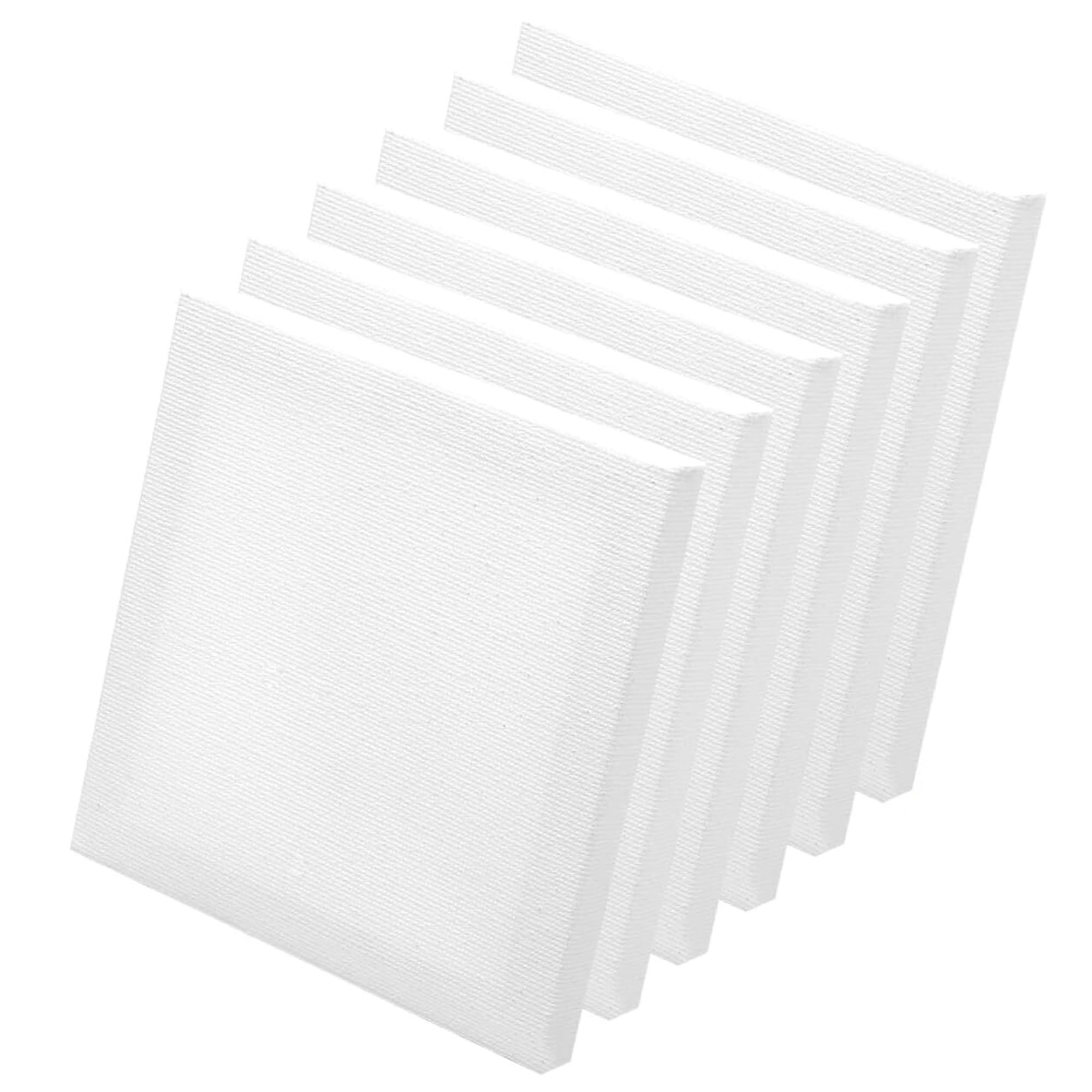 Al FAKHAMA Small Blank Canvas Board (15 x 15 CM) for Painting,100% Natural Cotton Canvas, Medium Grain, Acid Free Artist Quality Triple Primed Gesso Canvas - [Pack Of 1]