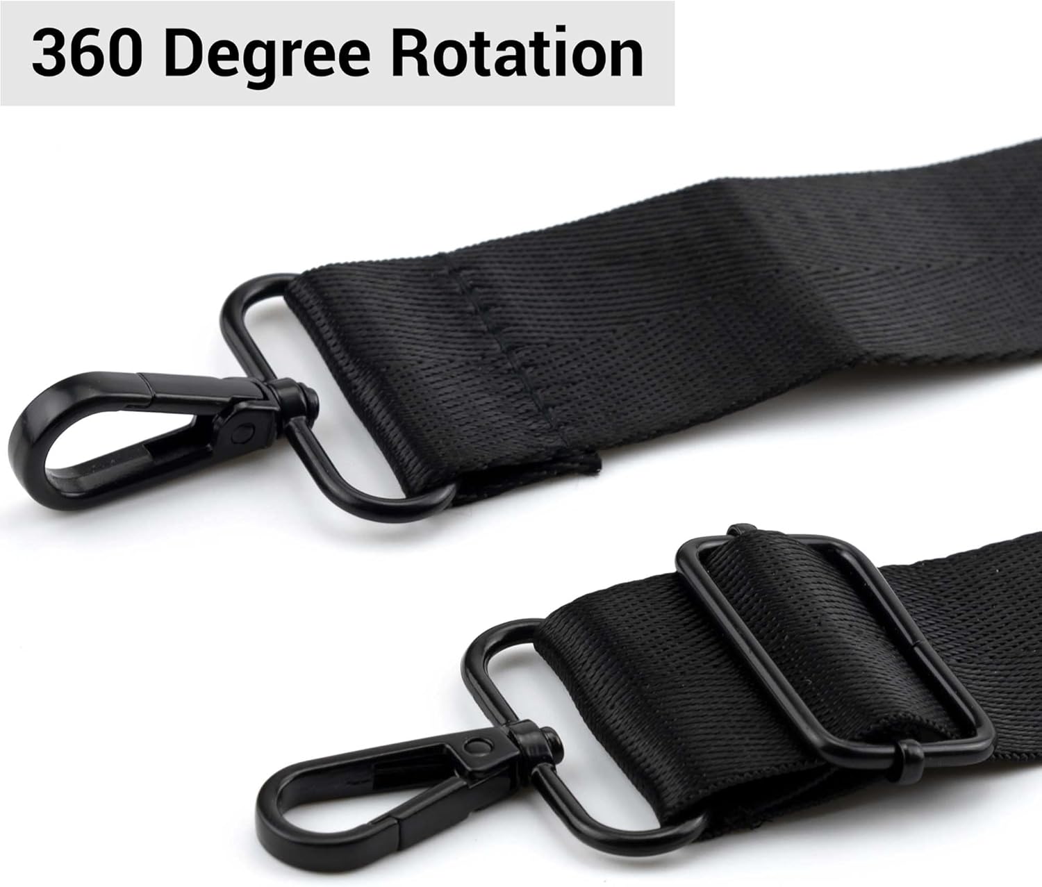 Wide Purse Strap Replacement Universal Adjustable Belt Shoulder Strap with Metal Hooks for Crossbody Shoulder Bag - Image 4