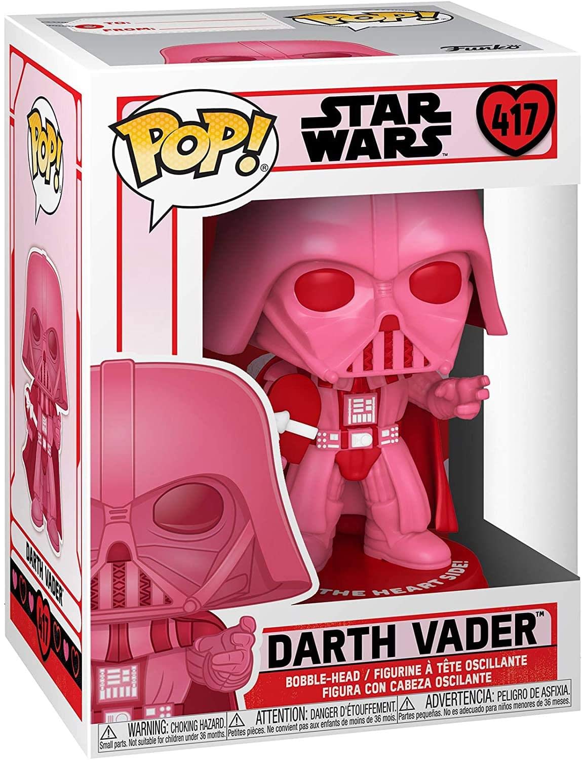 Funko Pop! Star Wars: Valentines-Darth Vader mit Heart - Vinyl-Sammelfigur - Geschenkidee - Offizielle Handelswaren - Spielzeug Für Kinder und Erwachsene - Movies Fans - Modellfigur Für Sammler