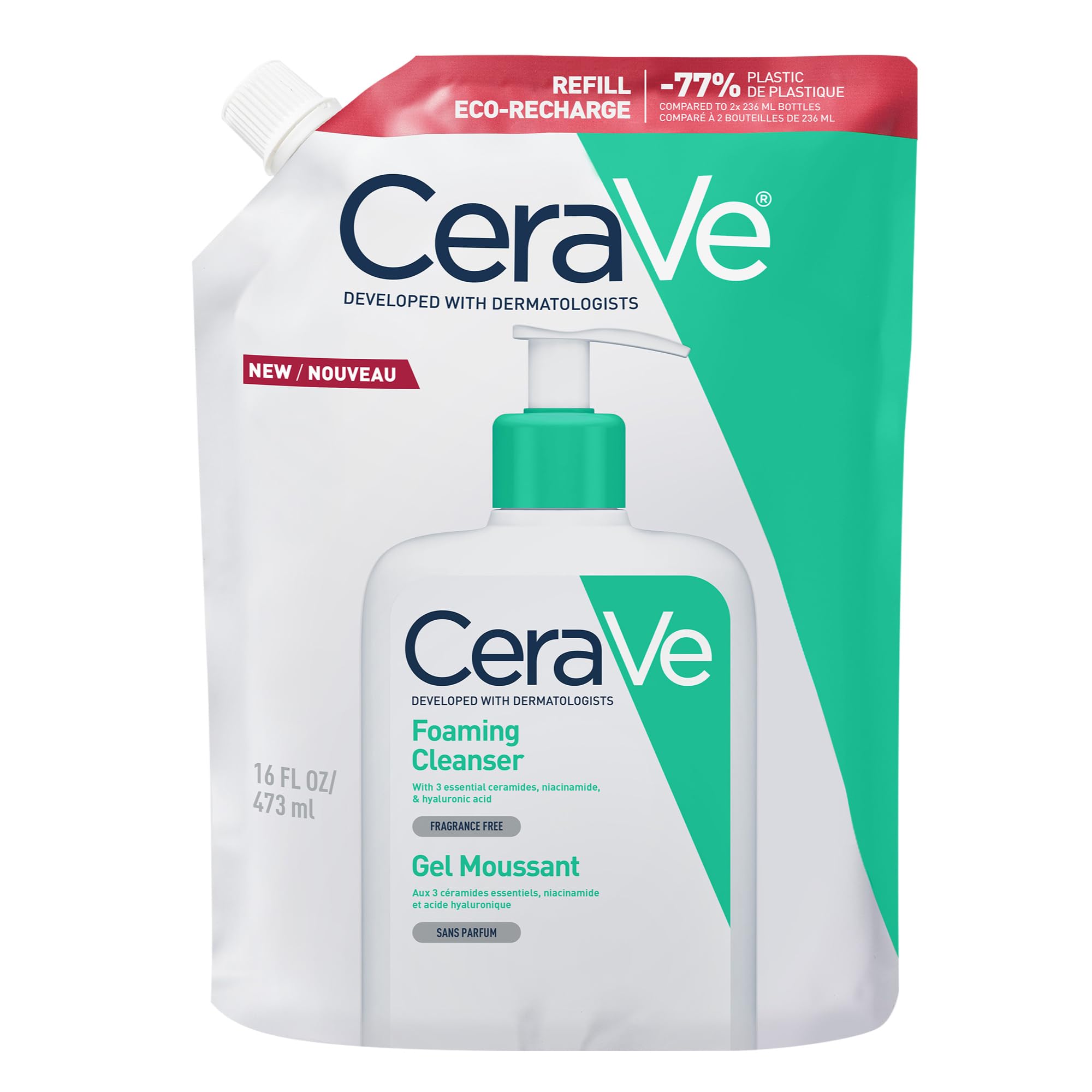 CeraVe Foam Facial Clean Refill Pouch