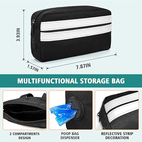 Miniatura 7 de Correa de perro manos libres para 2 perros con bloqueo de seguridad y cinturón extra grueso, correa de cintura para pasear al perro, correa de