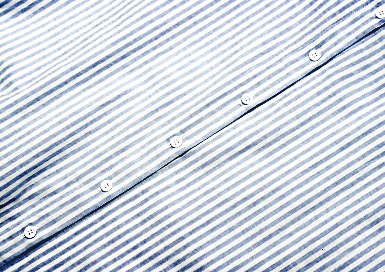 utcoco - Maxi abito a camicia da donna a maniche lunghe, a righe, casual, con bottoni, in cotone, vestibilità ampia
