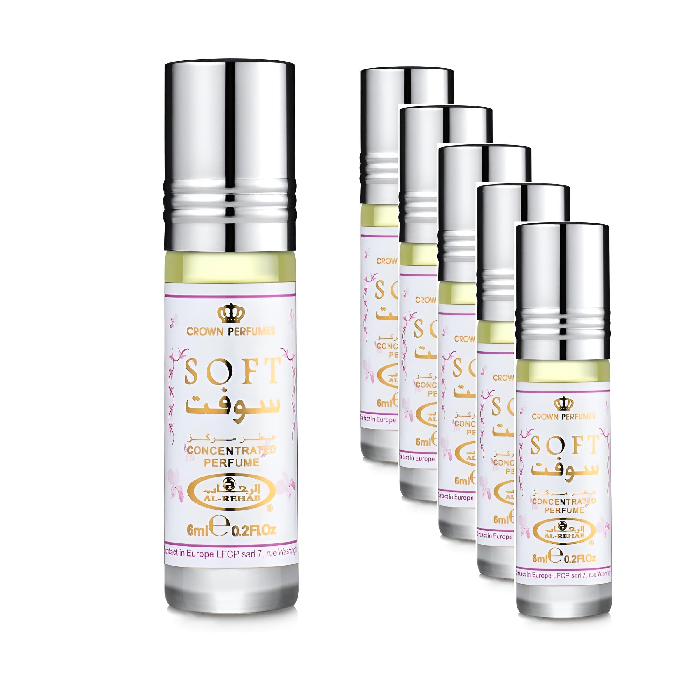 Soft Perfume Oil - 6 x 6ml by Al Rehab