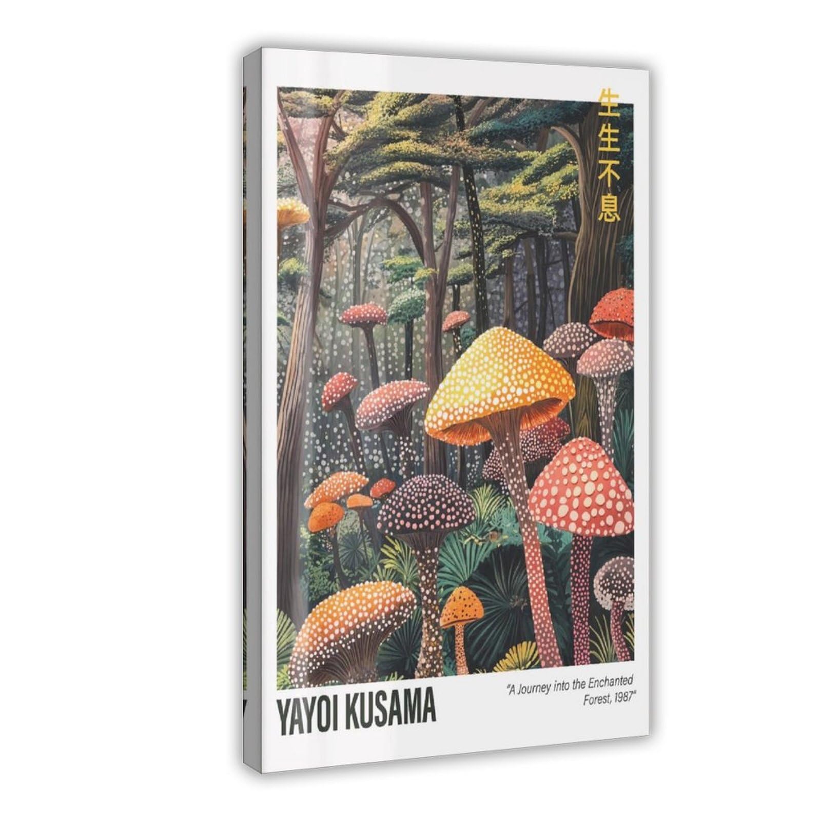 Qgvbgf Yayoi Kusama Print Canvas Poster Bedroom Decor Landscape Office Room Decor Gift 12X18inch(30X45cm)