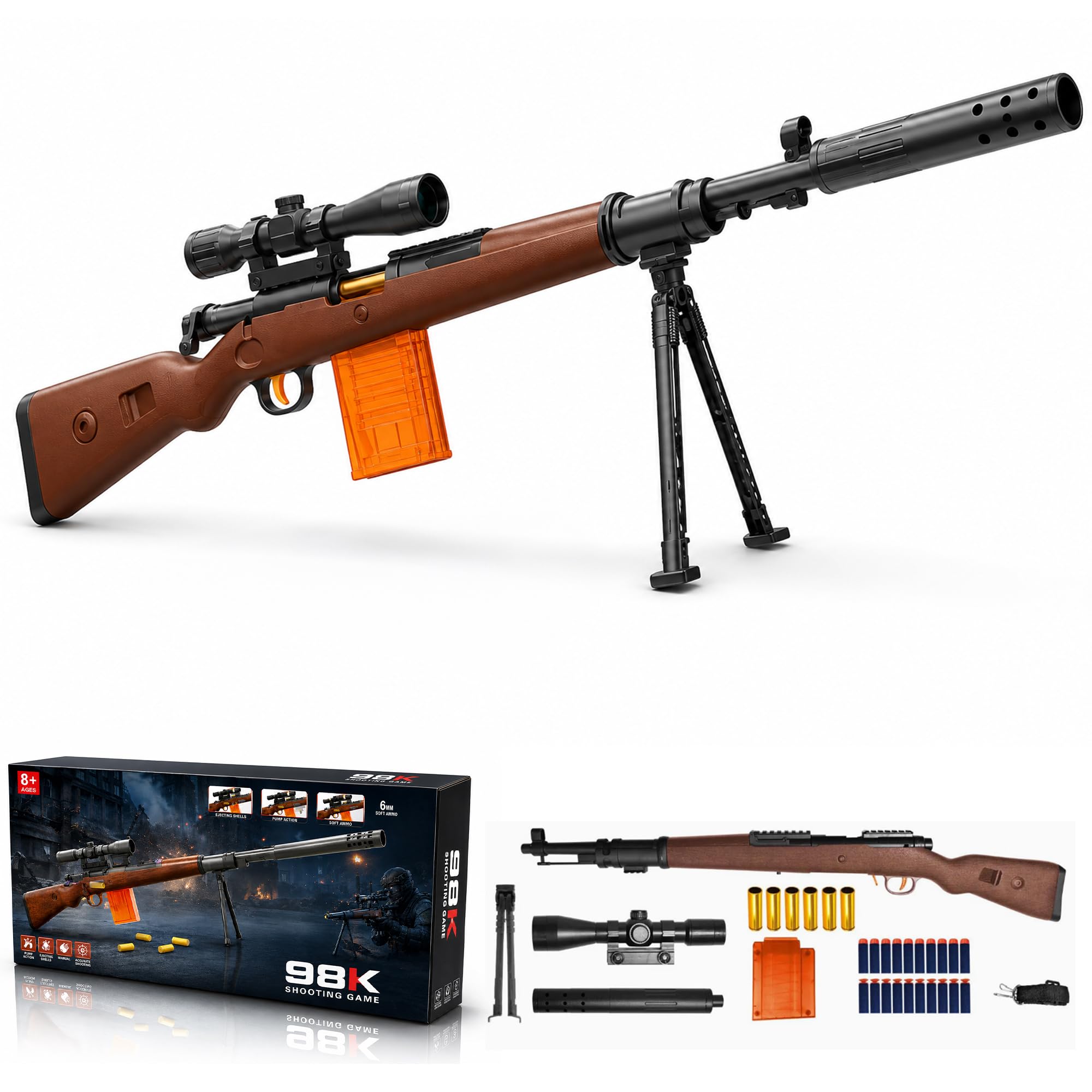 The Little Ones Dart Blaster for Adults Age 15+ Years Above [HawkStrike X]-image-1