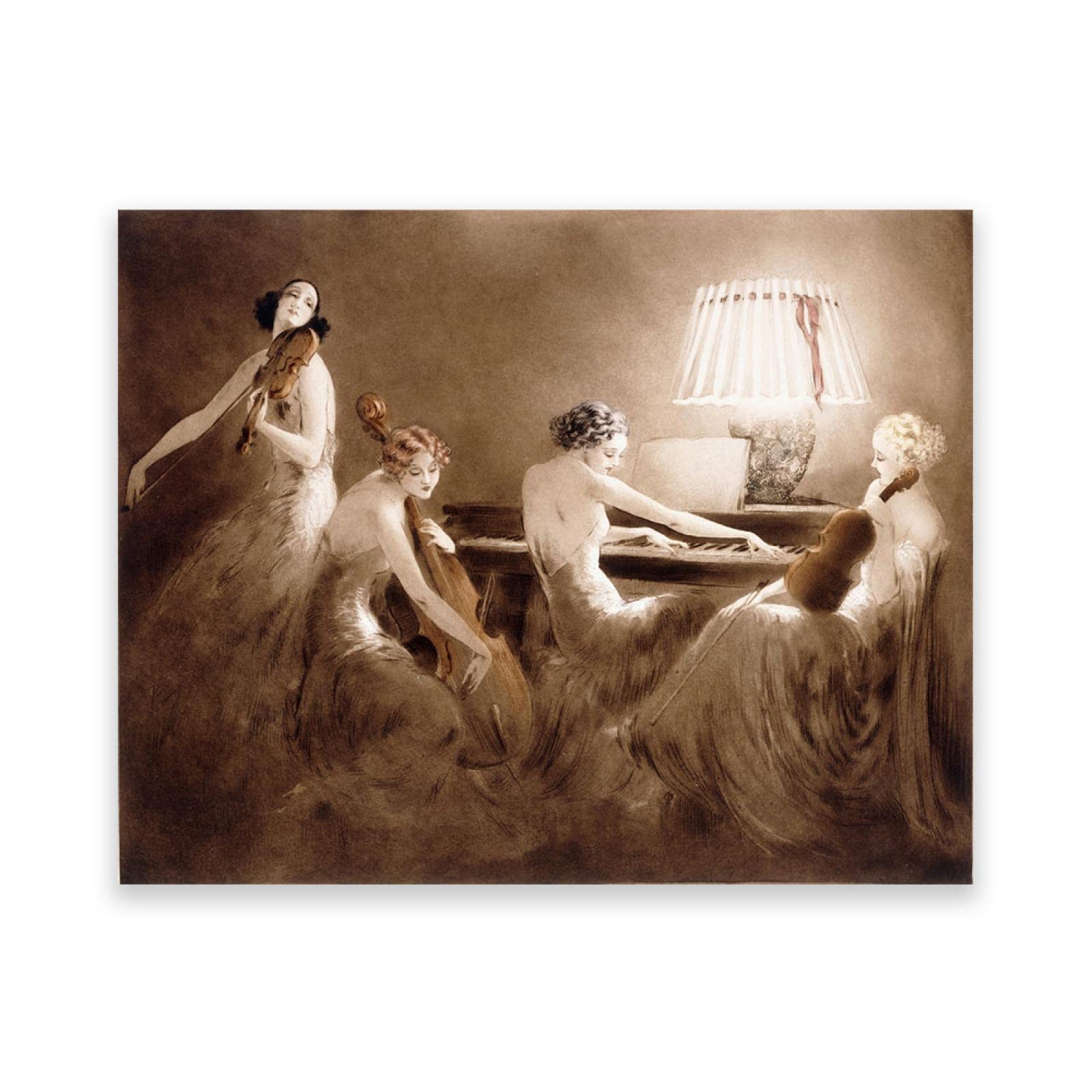 Amazon.co.jp: ルイ・イカールの有名なウォールアート。Louis Icart 額