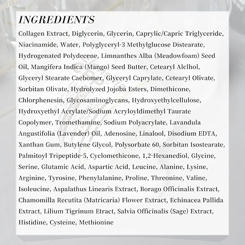 Miniatura 5 de Elensilia CPP 80% Extracto de Colágeno Crema Facial 1.76 Fl. Oz Potente crema antienvejecimiento empaquetada con 80% extracto de colágeno,