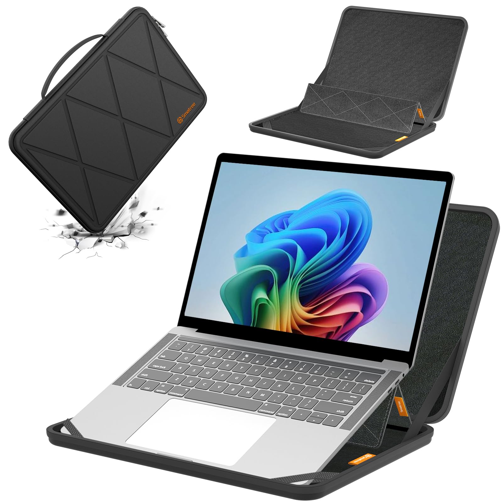 Smatree MS56 Hard Funda Protectora rígida de EVA con Soporte Compatible para 14 Pulgadas Samsung Galaxy Book5/4/3 Pro, para 14 Pulgadas Samsung Galaxy Book4 Edge/Book Go 5G