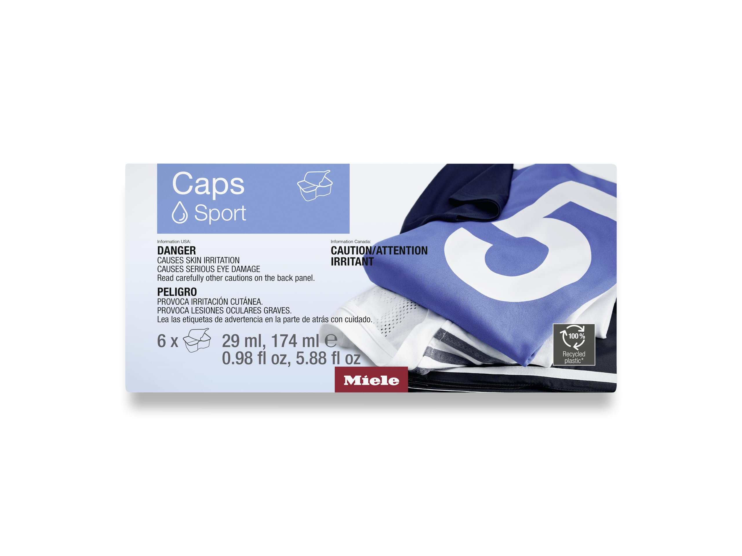 Original WA CSP 0602 L Sport Capsules, Special-Purpose Laundry Detergent for Synthetic Fabrics, Pack of 6 – 11703190