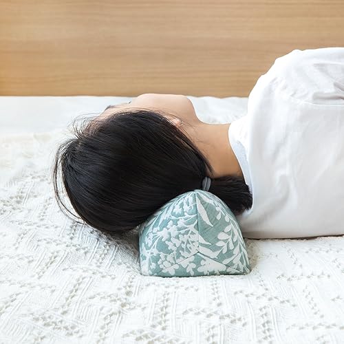 Miniatura 3 de Almohada de apoyo para el cuello de trigo sarraceno, almohada cilíndrica cervical, almohada ajustable de cáscaras de trigo sarraceno, alivio del