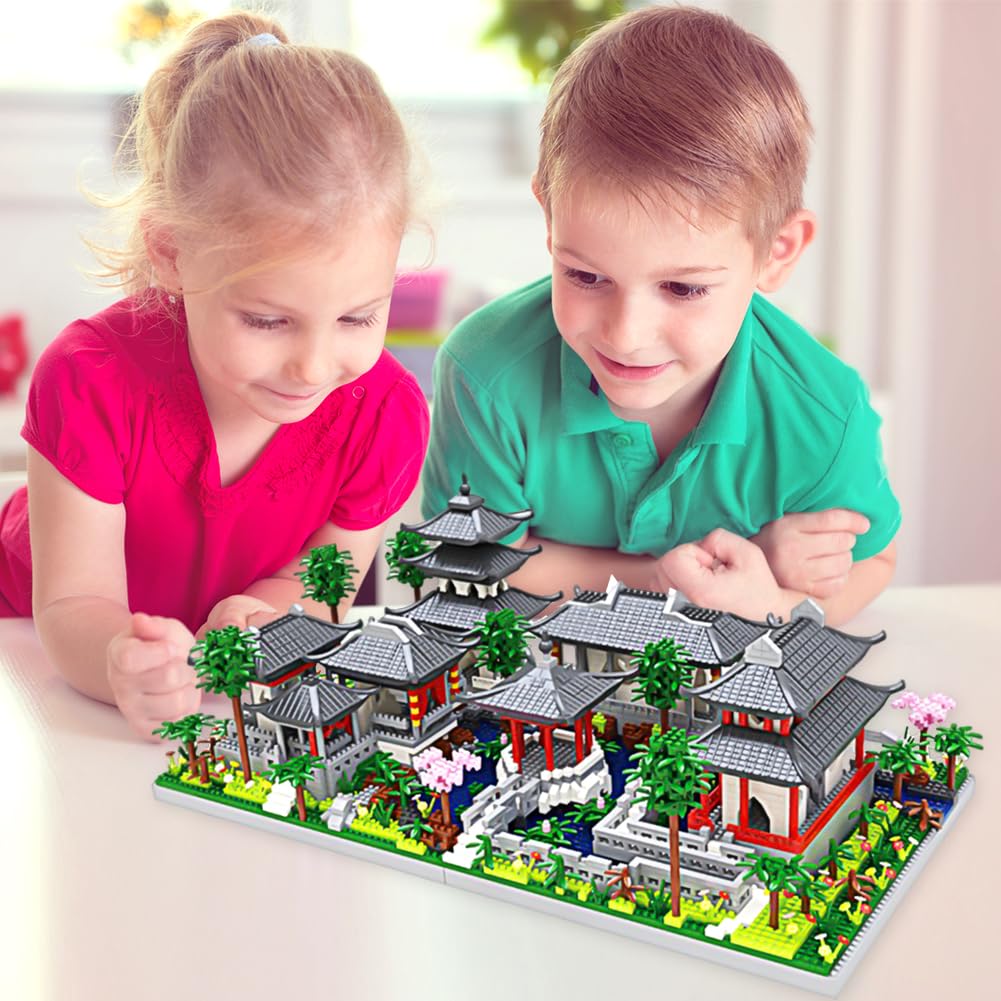 China de Suzhou Garden Micro Bloques de construcción, 3888PCS Bloques de sujeción clásicos de Suzhou Garden,Modelo de colección clásico Famoso, Suzhou Jardín de Suzhou de la Arquitectura