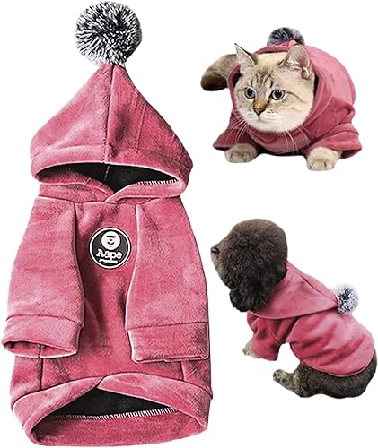 Pawkuchen Suéteres para perros pequeños sudadera con capucha para perros pequeños sudadera con capucha para perros sudadera con capucha para gatos