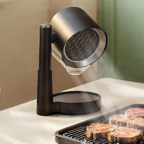 Ventiladores de cocina portátiles para interior RV barbacoa, olla caliente, ventilador de escape de escritorio de cocina con 3 velocidades, altura