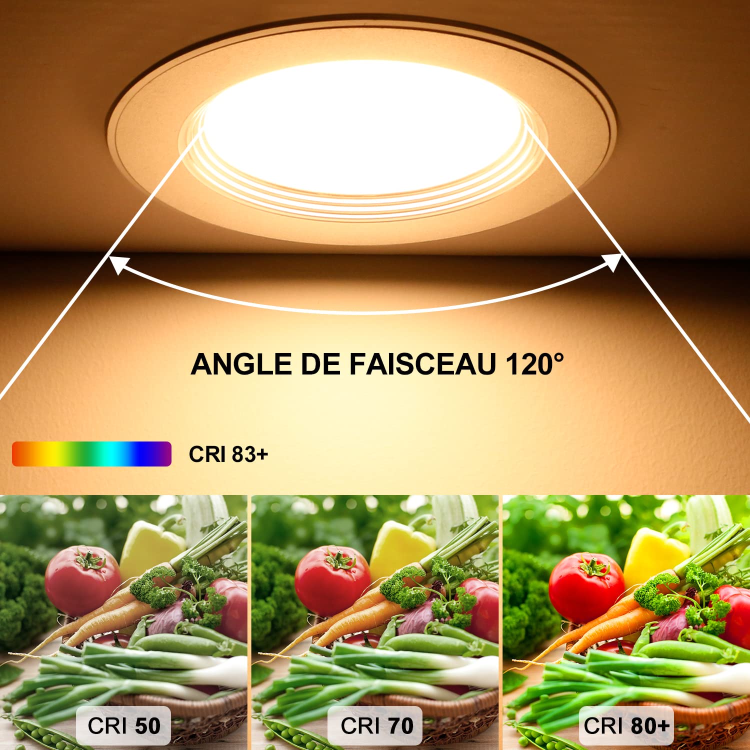 acegoo DC 12V 4 x LED inbouwlamp plafondlamp 3W inbouwspot platte spot downlight voor camper