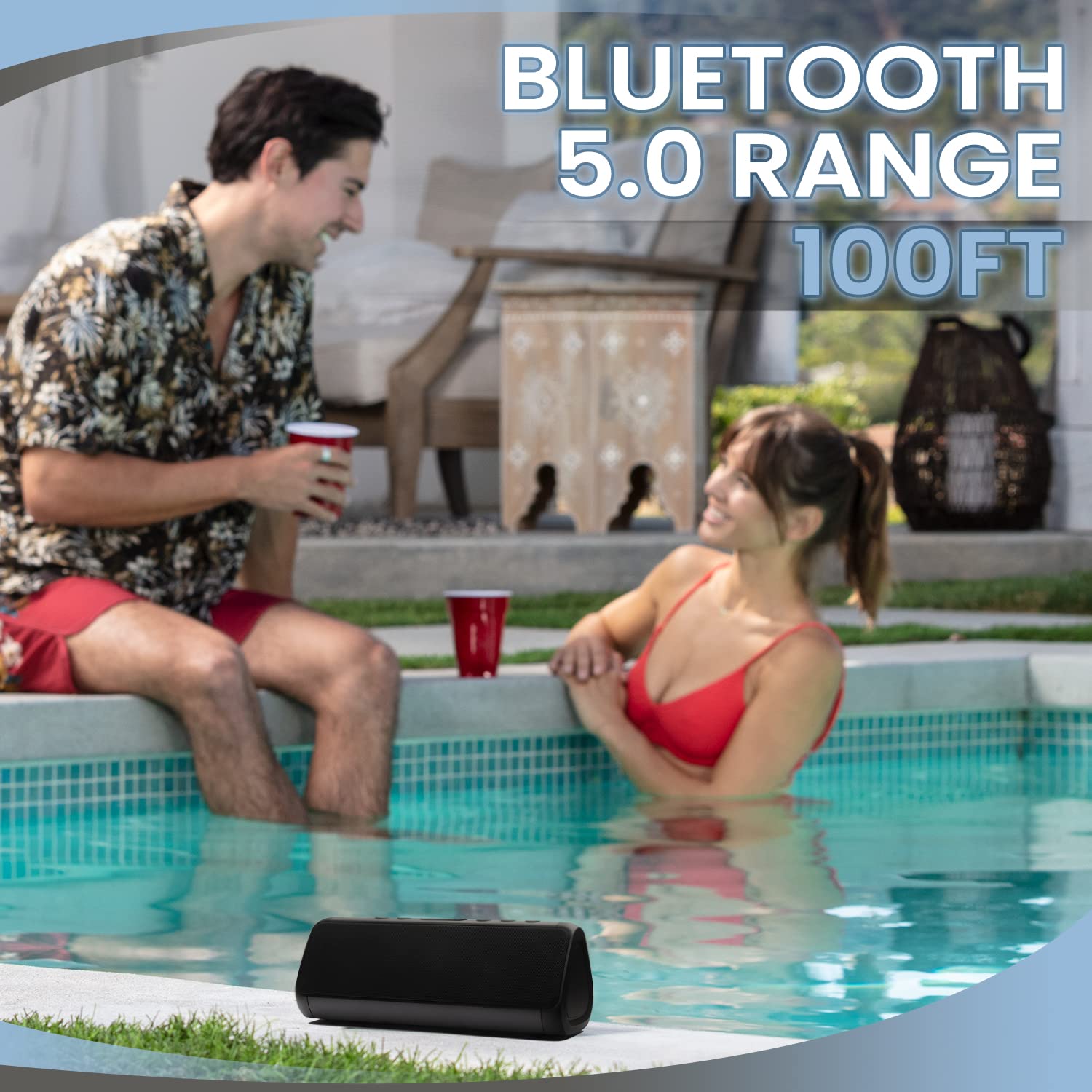 OontZ Angle 3 Ultra PRO Edition: Waterproof Bluetooth Speaker, Two Speaker Edition, 21-Watts Louder Volume, Exceptional Sound & Bass, 100ft Wireless Range, Bluetooth Speakers by Cambridge SoundWorks 3