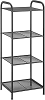 MAXHouser 4-Tier Industrial Storage Rack Shelf - Extendable Plant Stand for Kitchen, Bathroom, Living Room, Balcony - Charcoal Gray