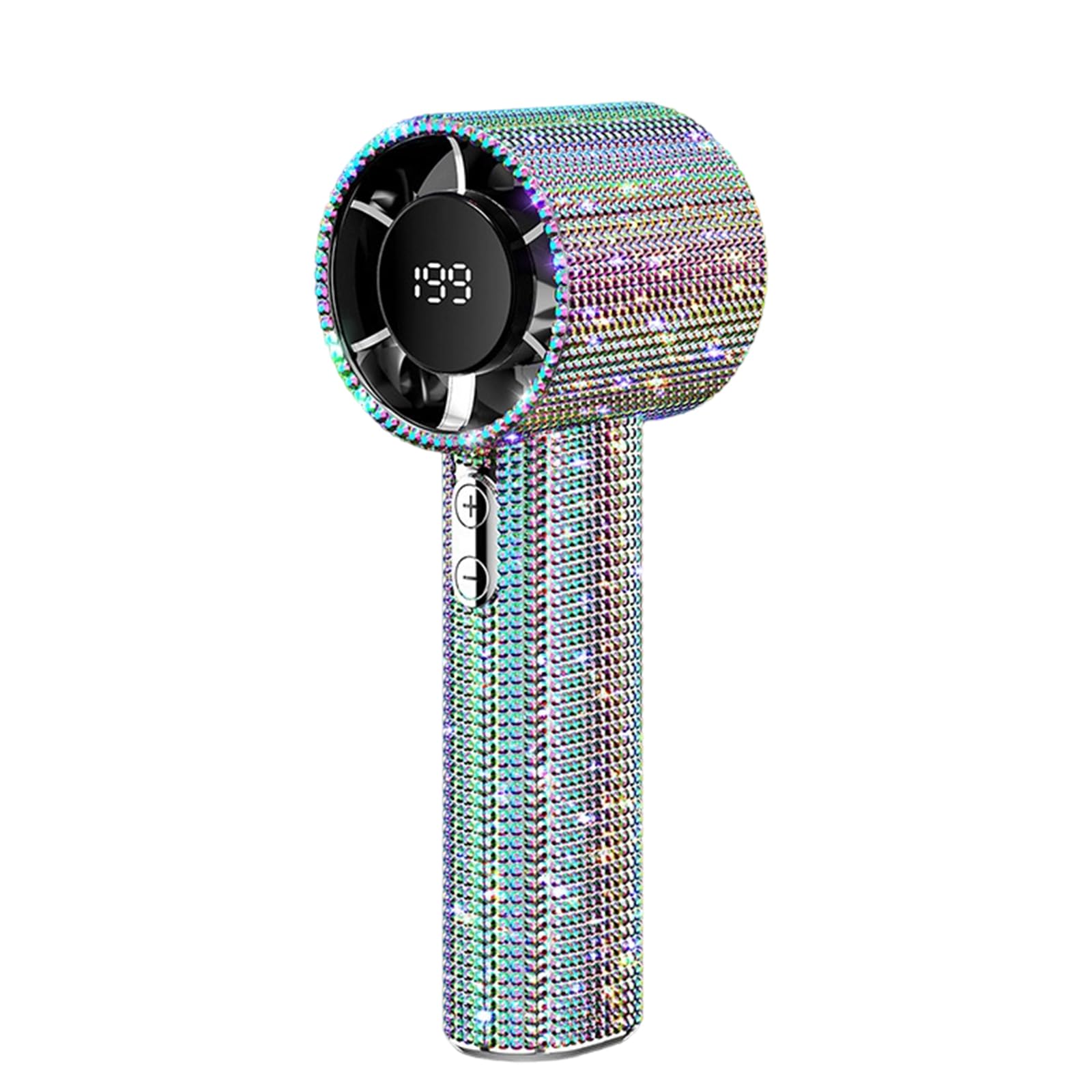 Kaeltsyn USB Rechargeable Small Fan Portable Handheld with 199 Speed Setting Quiet for Travel and Home Use Handheld
