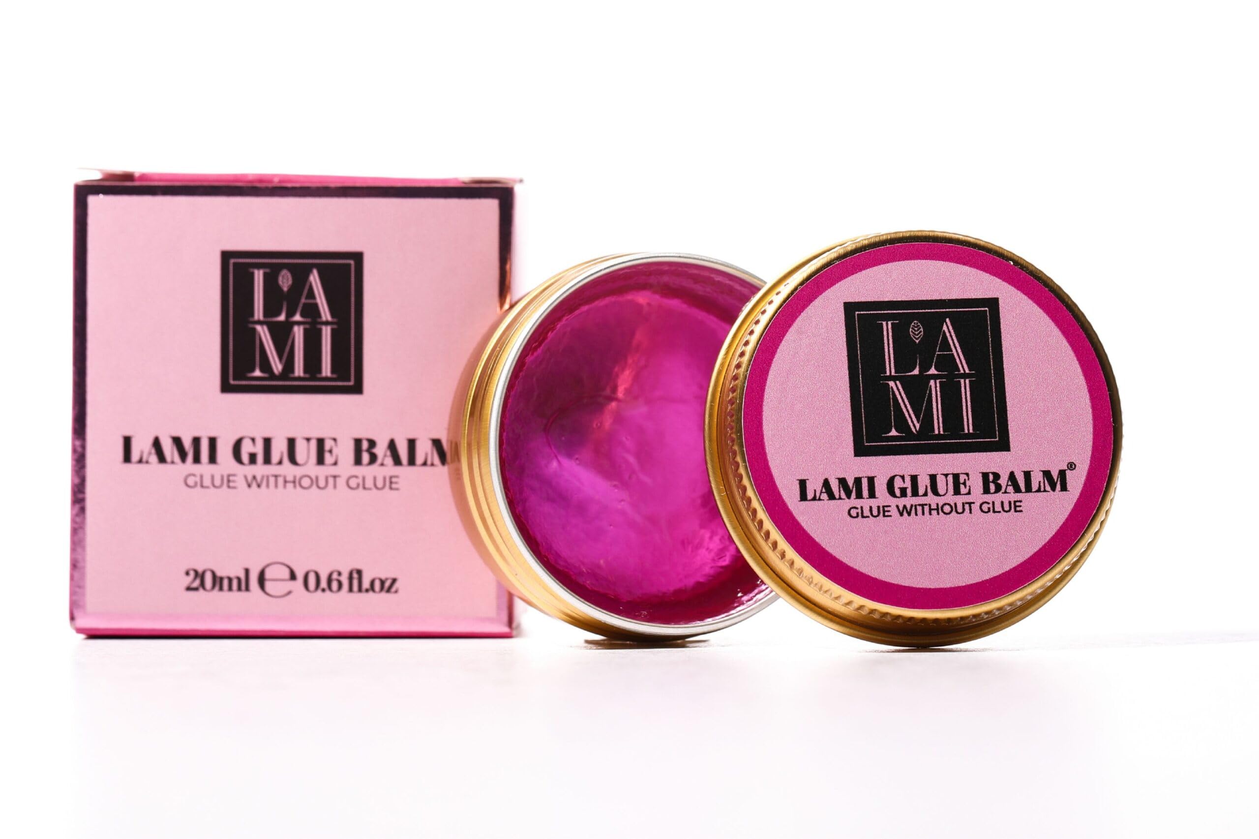 Lami Glue Balm Peach, prodotto per laminare ciglia, colla senza colla, con olio di argan, jojoba e avocado, 20 ml