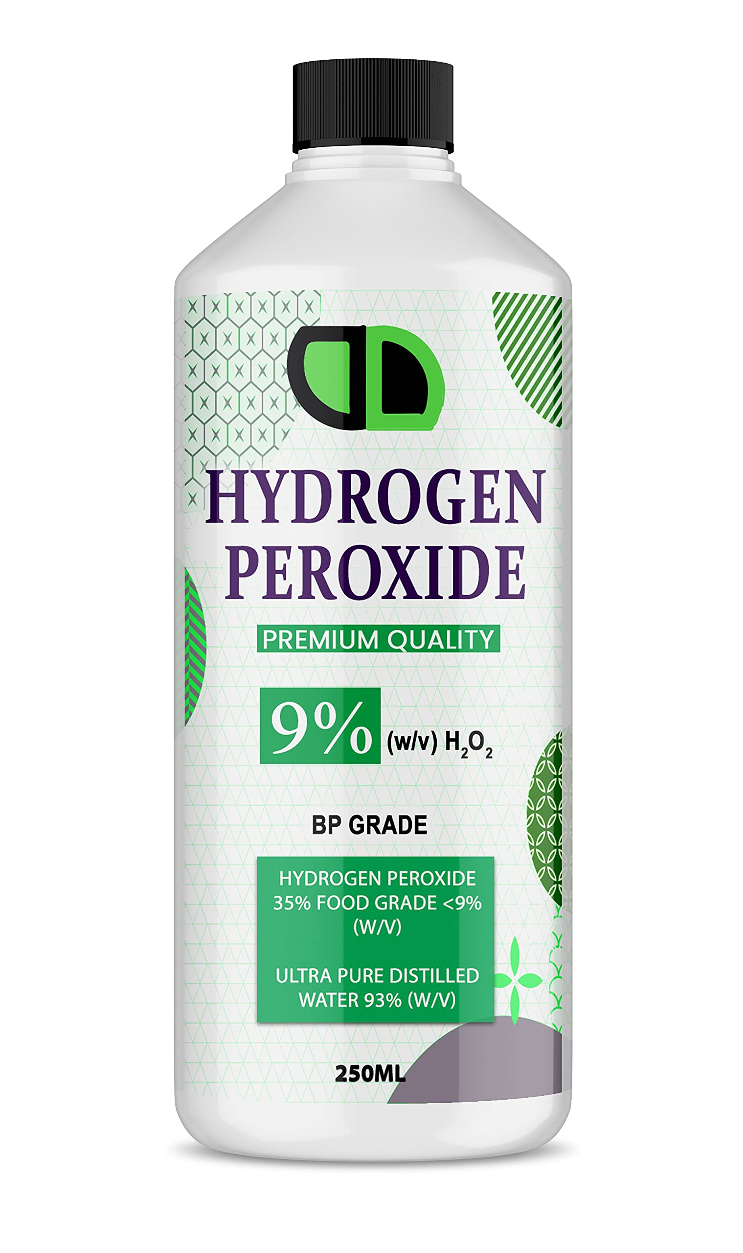 Food Grade Hydrogen Peroxide 9% (H2O2) VARIOUS SIZES CAP/SPRAY (250ML CAP) โ image 1