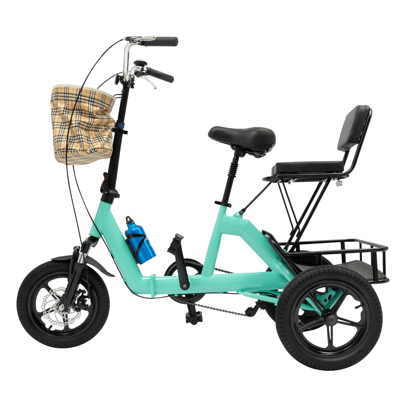 Amazon.co.jp: 大人用14インチ三輪車、三輪自転車3輪ロードバイク 