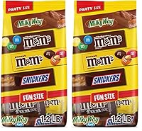 Vista 10 de M&M'S - Caramelos de chocolate con leche, maní M&M'S, SNICKERS y MILKY WAY de tamaño divertido, rellenos de cesta de Pascua envueltos